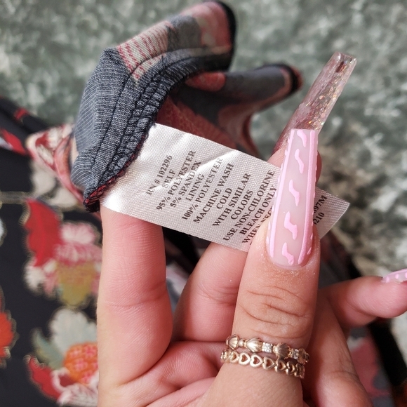 Connected Apparel Floral Bell Sleeve Dress - Picture 2 of 4